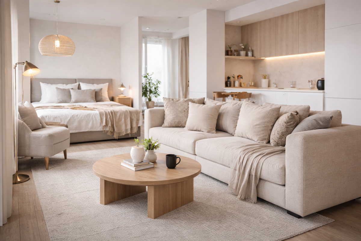 Styled apartment with hotel-like finish